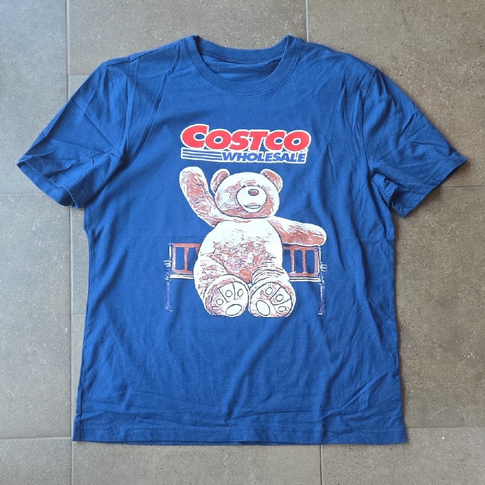 Blue Teddy Bear Graphic Tee